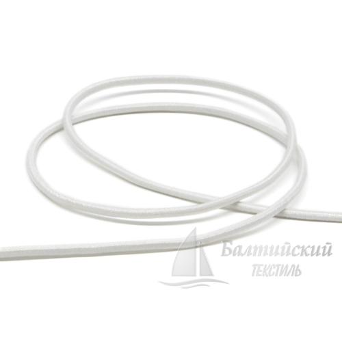 Шнур эластичный шляпный Д3мм белый