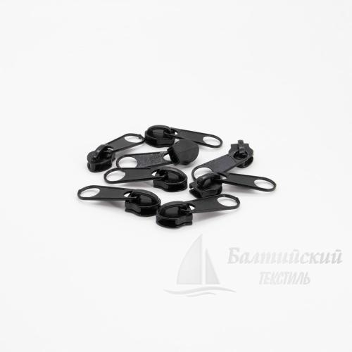 Бегунок для витой молнии Т10 галантерейный черный БТ Бегунок для витой молнии Т10 галантерейный черный БТ
