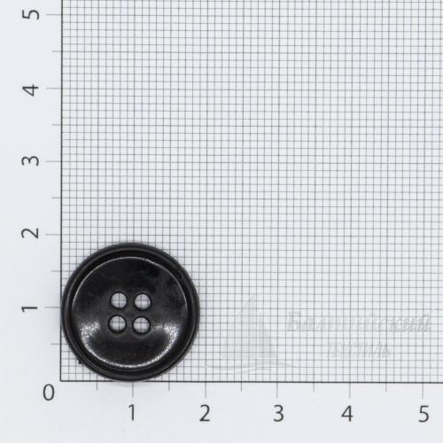 Пуговицы 20мм 4-х пр. черные, хаки ПП