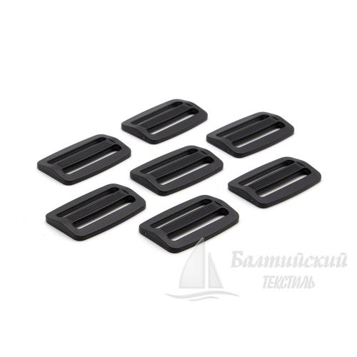 Пряжка 2 щели 40мм черная БТ (POM). Цена от 1,93 р. в Санкт-Петербурге