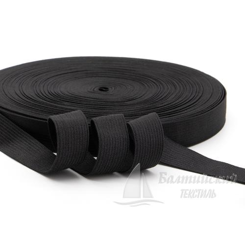 Резинка вязаная 20мм черная
