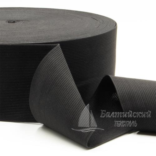 Резинка вязаная 80мм черная