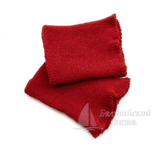 Манжеты трикотажные 7*8см смесовые бесшовные красные