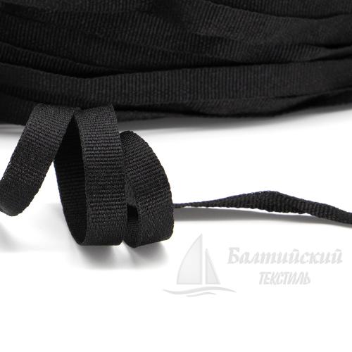 Тесьма вешалочная репс 9мм черный