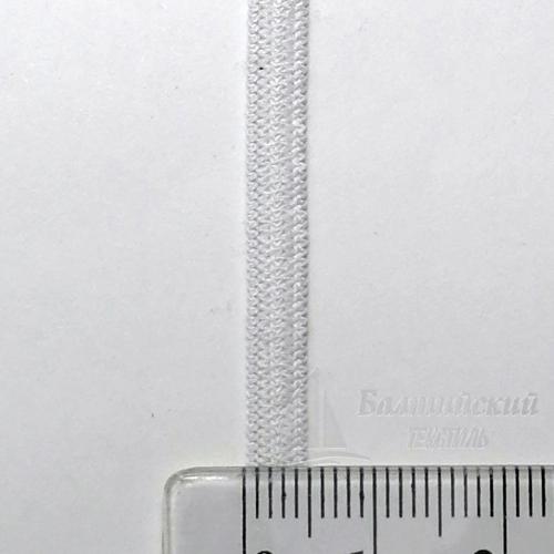 Резинка вязаная 4мм белая Резинка вязаная 4мм белая