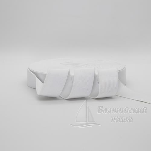 Резинка ткацкая 35мм белая РБ Резинка ткацкая 35мм белая РБ