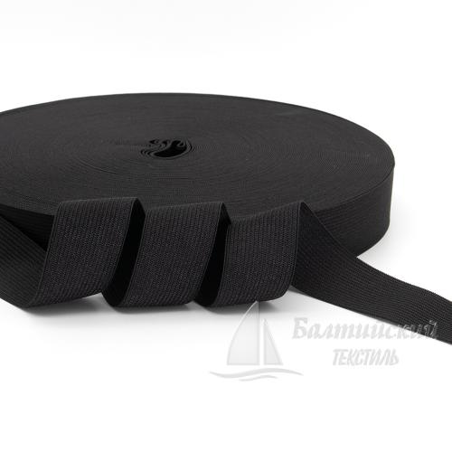 Резинка вязаная 30мм черная