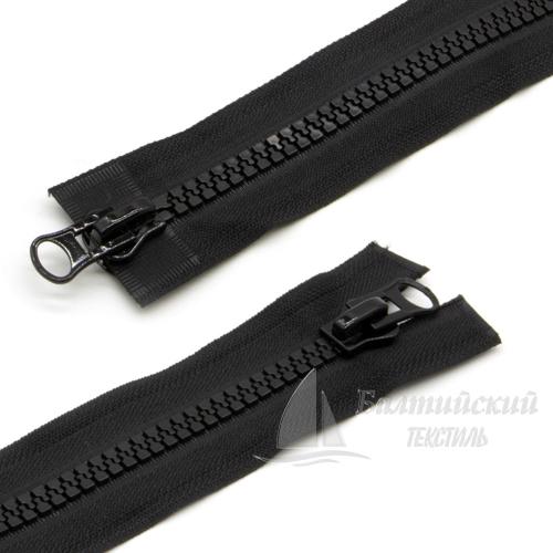 Молния трактор разъемная Т8 85см 2 замка черная усиленная груша (ЭКОНОМ)