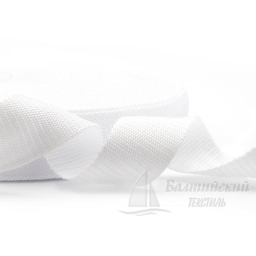 Тесьма стропольная 39мм белая