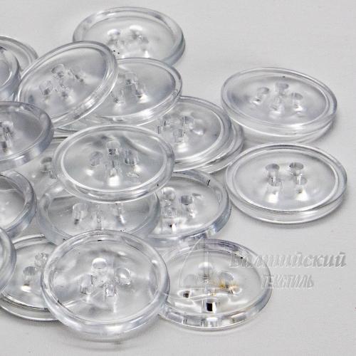 Пуговицы 20мм 4-х пр. прозрачные/цветные (полистирол). Цена от 0,56 р. в Санкт-Петербурге