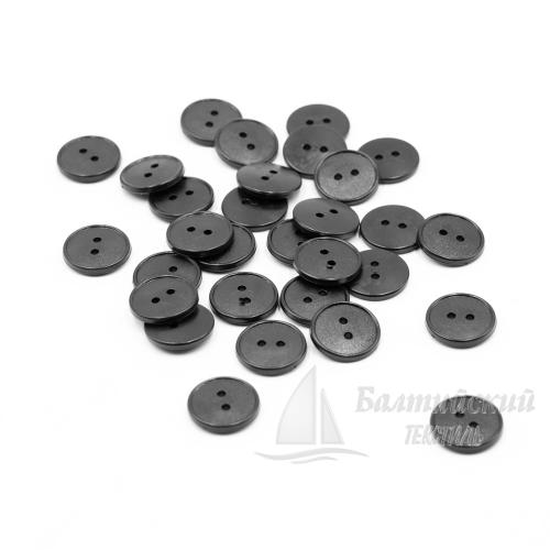 Пуговицы 17мм 2-х пр. черные (полистирол). Цена от 0,29 р. в Санкт-Петербурге