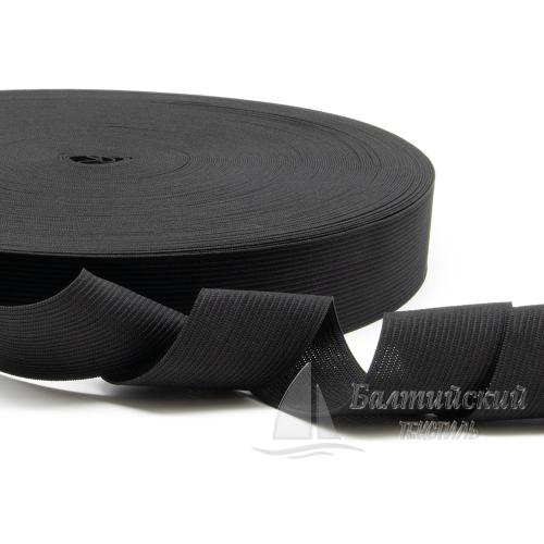 Резинка вязаная 35мм черная
