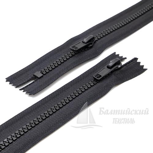 Молния трактор неразъемная Т5 50см 2 замка R-вид черная БТ