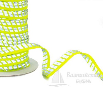 Кант светоотражающий 3мм цв. лимон/серебро. Цена от 51,58 р. в Санкт-Петербурге