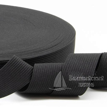 Резинка вязаная 25мм черная РБ. Цена от 6,83 р. в Санкт-Петербурге