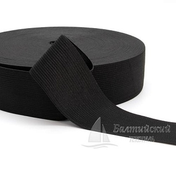 Резинка вязаная 50мм черная БТ. Цена от 14,44 р. в Санкт-Петербурге