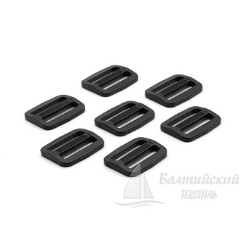 Пряжка 2 щели 30мм черная БТ (POM). Цена от 1,39 р. в Санкт-Петербурге