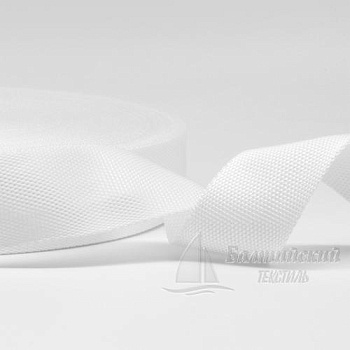 Тесьма стропольная 39мм белая. Цена от 8,05 р. в Санкт-Петербурге