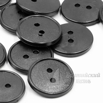 Пуговицы 17мм 2-х пр. черные (полистирол). Цена от 0,29 р. в Санкт-Петербурге