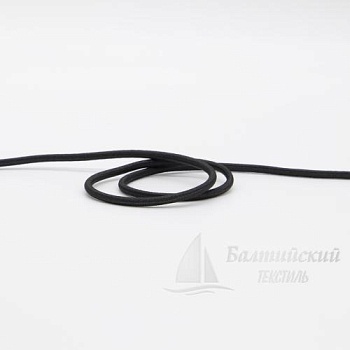 Шнур эластичный шляпный Д3мм черный БТ. Цена от 4,49 р. в Санкт-Петербурге