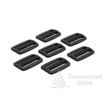 Пряжка 2 щели 40мм черная БТ (POM). Цена от 1,95 р. в Санкт-Петербурге