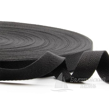 Лента ранцевая 22мм ёлочка черная (уп.100м). Цена от 2,81 р. в Санкт-Петербурге