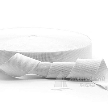 Резинка ткацкая 40мм белая РБ. Цена от 18,17 р. в Санкт-Петербурге