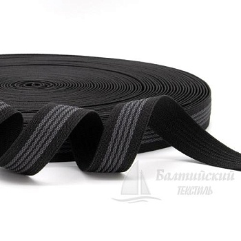 Резинка тканая 25мм с латексом черная БТ. Цена от 28,41 р. в Санкт-Петербурге