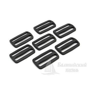 Пряжка 2 щели 50мм черная БТ (POM). Цена от 3,29 р. в Санкт-Петербурге
