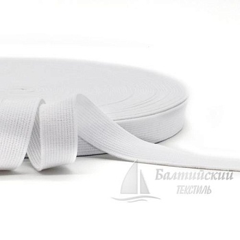 Резинка ткацкая 20мм белая РБ. Цена от 10,27 р. в Санкт-Петербурге