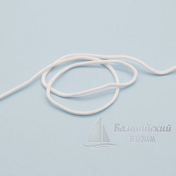 Шнур эластичный для масок Д2,8мм белый БТ. Цена от 1,83 р. в Санкт-Петербурге