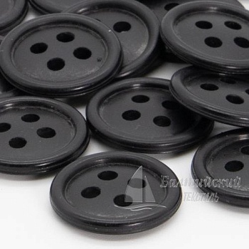 Пуговицы 17мм 4-х пр. черные (аминопласт). Цена от 1,28 р. в Санкт-Петербурге