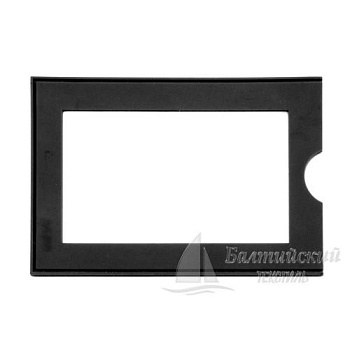 Бейдж 79*108мм каучук пришивной черный