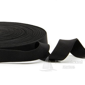 Резинка ткацкая 20мм черная РБ. Цена от 9,91 р. в Санкт-Петербурге