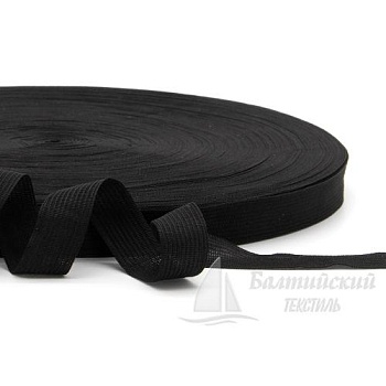Тесьма окантовочная 16мм черная (уп.100м). Цена от 0,89 р. в Санкт-Петербурге