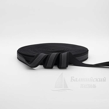 Резинка тканая 25мм с латексом черная. Цена от 23,76 р. в Санкт-Петербурге